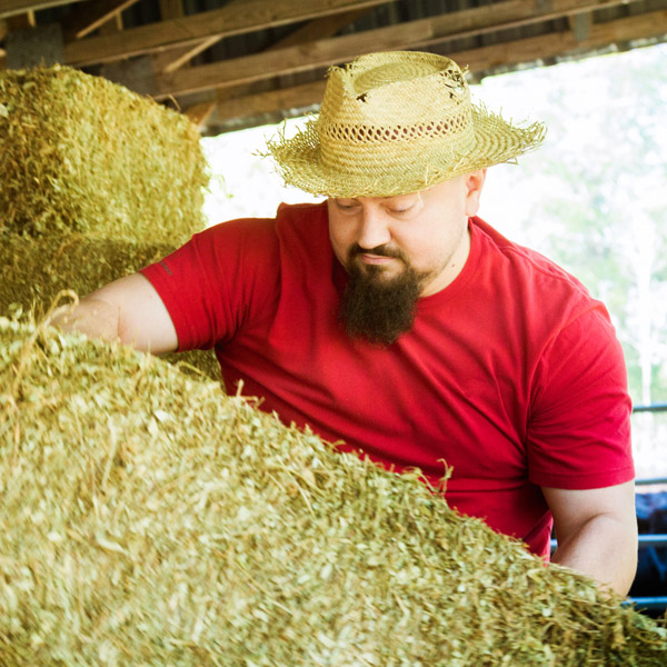 Hay farmer